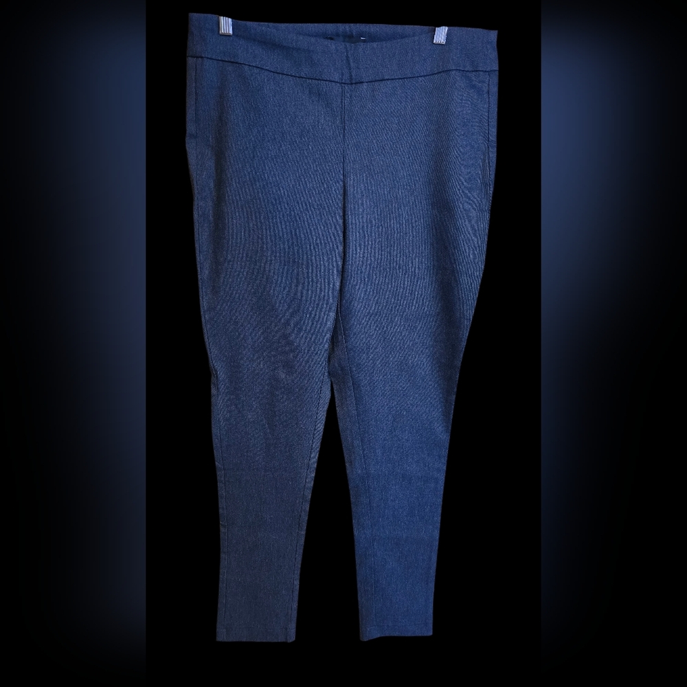 Jones & Co Grey Pullon Skinny Dress Pants 1X